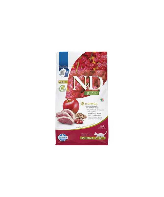N&D QUINOA CAT HAIRBALL 300G