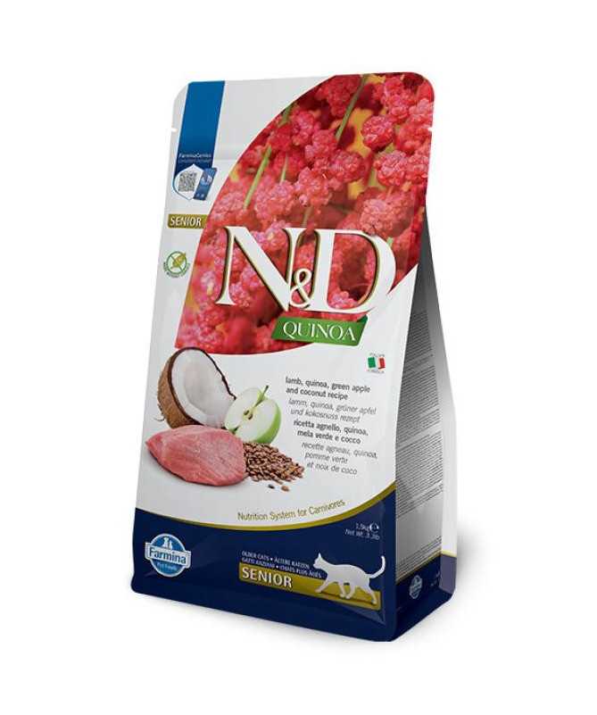 N&D QUINOA CAT SENIOR CORDERO 1