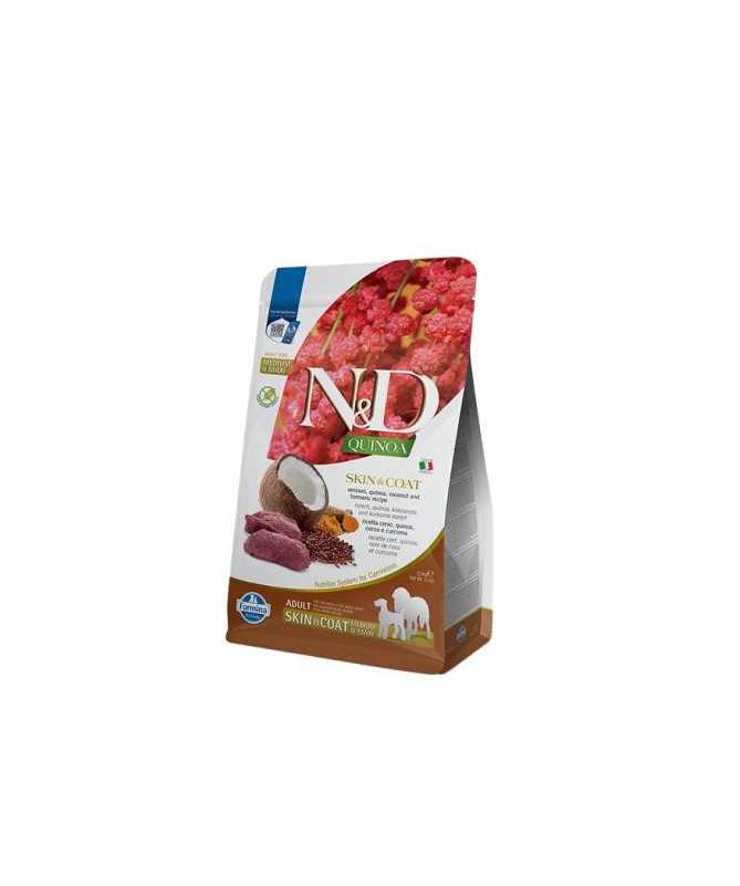 N&D QUINOA DOG SKINCOAT VENADO ADULT MED/MAX 2