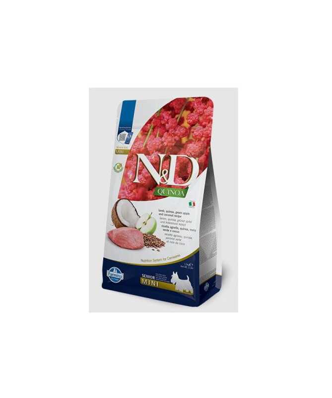 N&D QUINOA DOG SENIOR MINI CORDERO 5KG