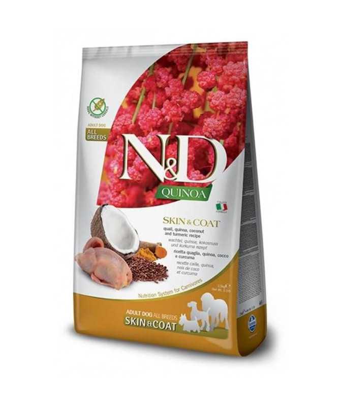 N&D QUINOA DOG SKIN COAT CODORNIZ 7KG