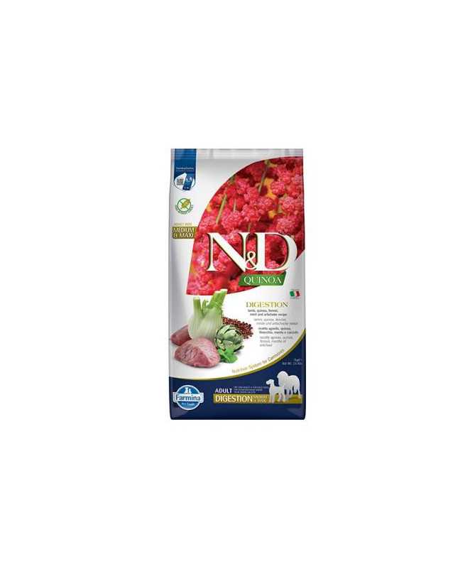 N&D QUINOA DOG DIGESTION CORDERO MEDIUM MAXI 7KG