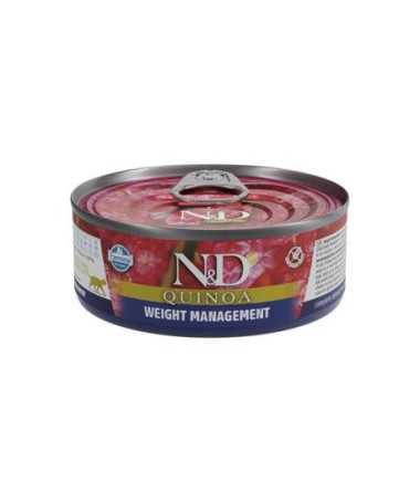 N&D QUINOA CAT WEIGHT MANAGEMENT 24X80G