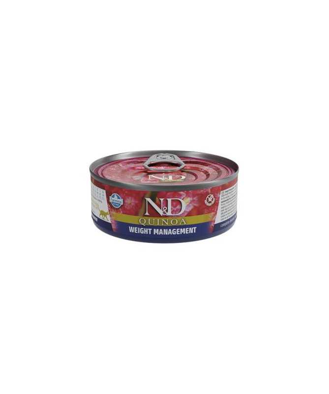 N&D QUINOA CAT WEIGHT MANAGEMENT 24X80G