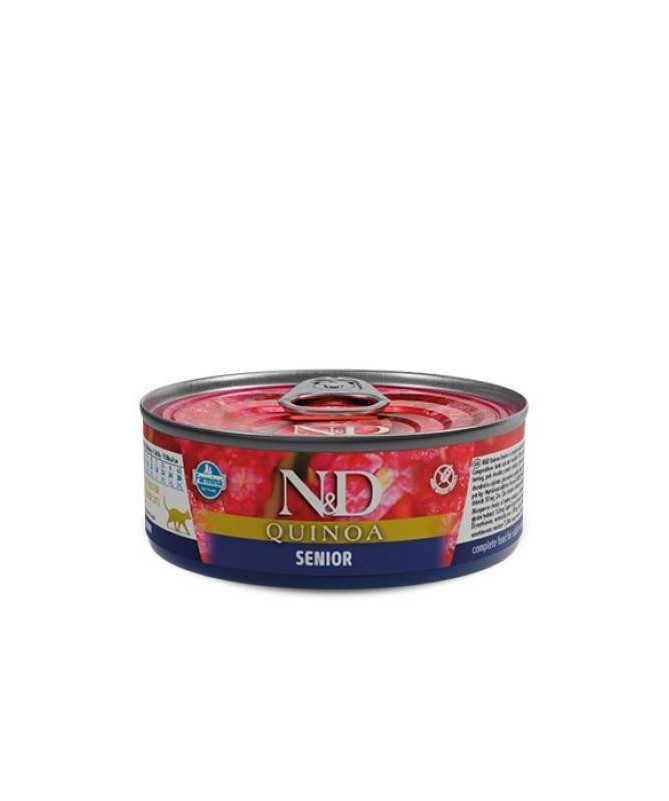 N&D QUINOA CAT SENIOR 24X80G