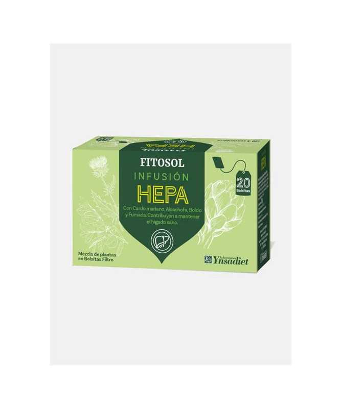 FITOSOL INF HP HEPATICA 20FILTROS – foto del producto hojas fumaria fitosol